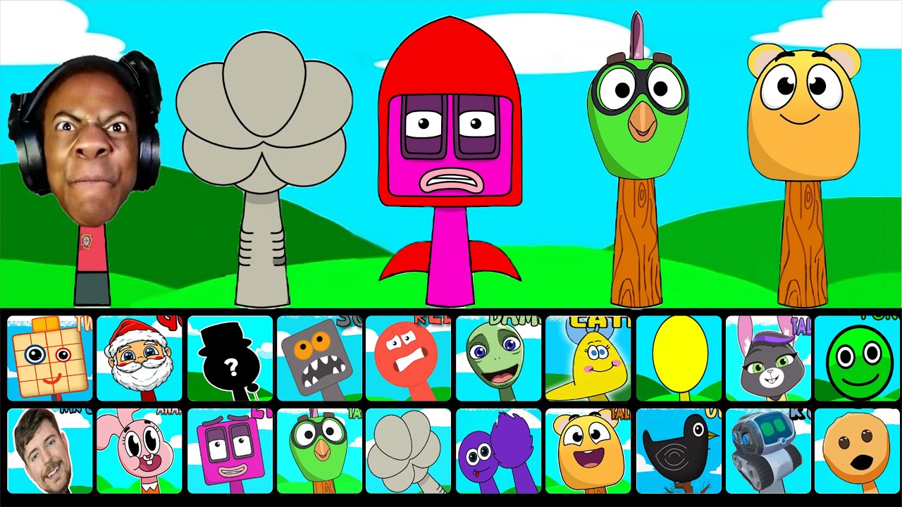 🔥 NEW Sprunki OCs Characters - Eighteen (Numberlocks) , Flip , Demogorgon , Squeak , I Show Speed