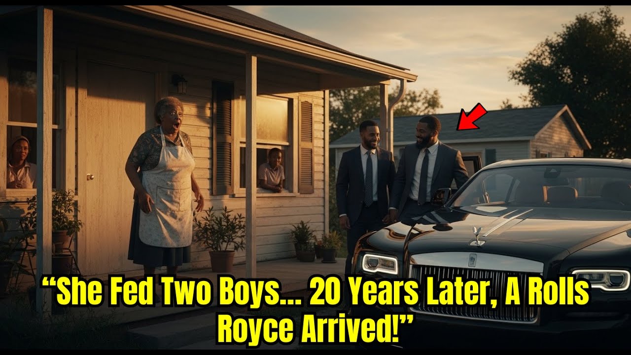 Black Waitress Fed Two Homeless Boys — 20 Years Later, A Rolls Royce Arrived at Her Door