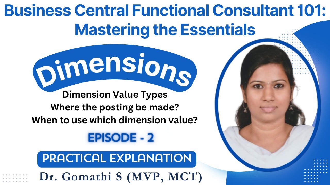 Unlocking the Secrets of Dimension Value Types |dimensions in #businesscentral #episode #2 #tutorial