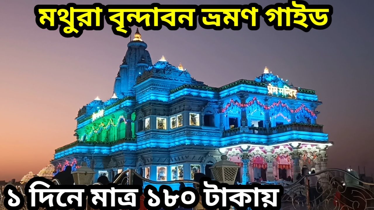 কম খরচে মথুরা বৃন্দাবন ভ্রমণ গাইড || ১৮০ টাকায় ১ দিনে || দিল্লি আগ্রা মথুরা বৃন্দাবন সিরিজ || Ep 4