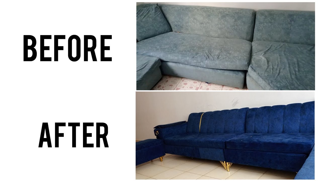 SOFA MAKEOVER | RESTORING AN OLD SOFA | SOFA REPAIR | How to reuphoster seats