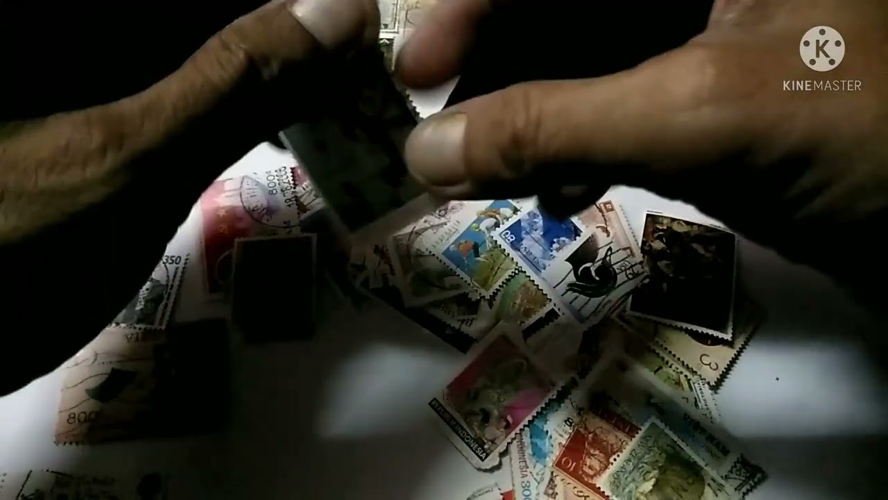 Unboxing 100 World Stamp