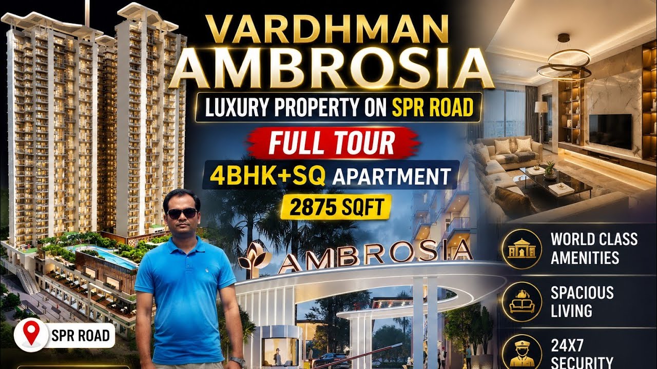 🏡 Vardhman Ambrosia Sector 70 | 4 BHK Ultra Luxury Home Tour on SPR Road ✨ #investor #property #home