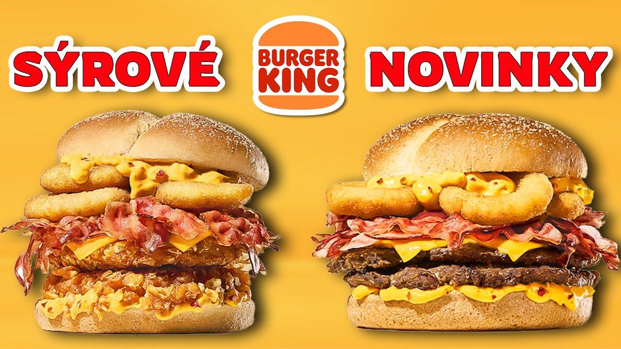 ŽHAVÉ Sýrové NOVINKY od Burger Kingu!
