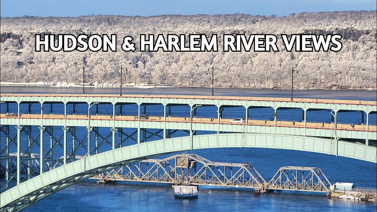 🔴 NYC LIVE CAM 🚆Amtrak Along the Hudson River + City Sounds ASMR