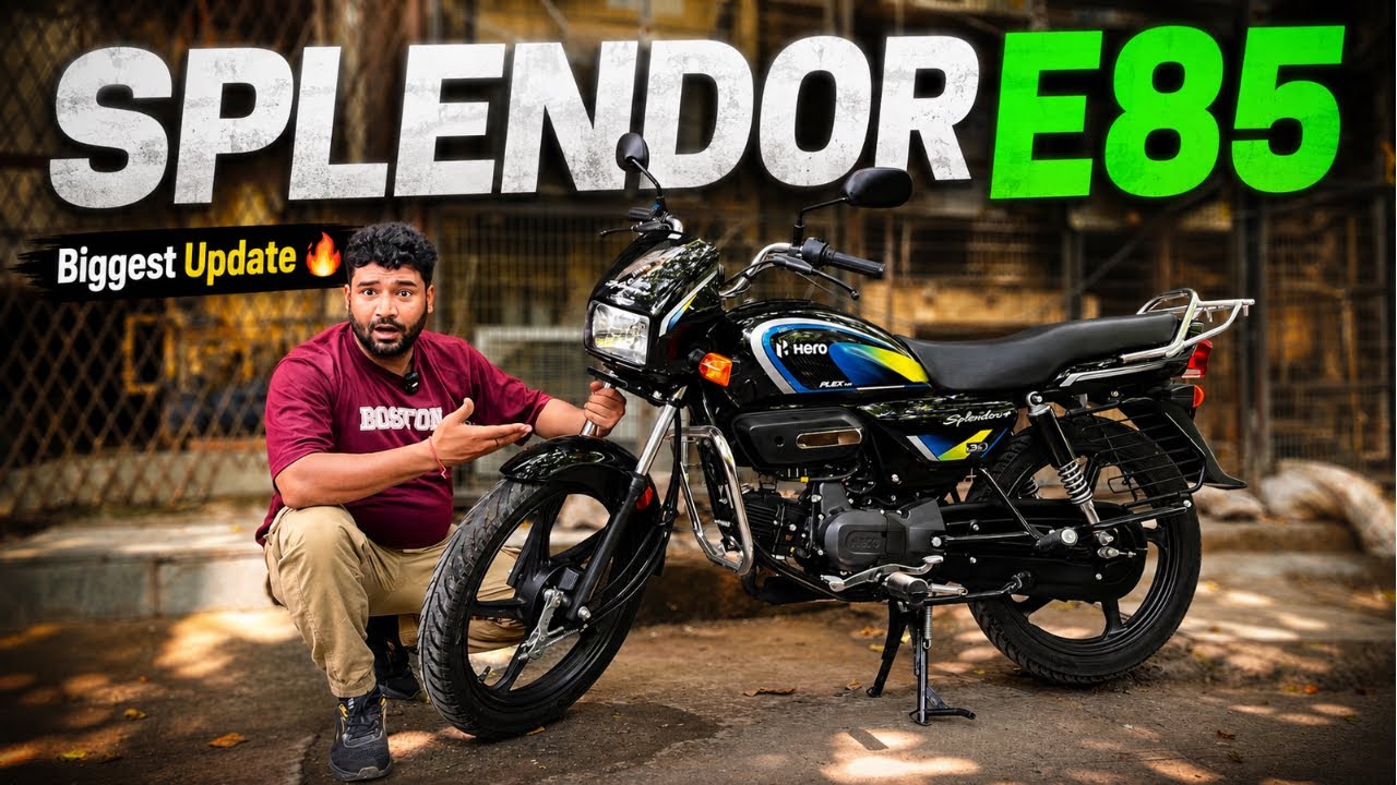 Hero Splendor Plus E85 Launch 🔥 80KM Mileage ? Full Details | Price, Engine & Features 2026 