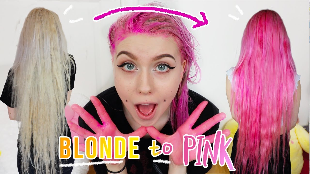 Total Hair Transformation | From BLONDE to PINK