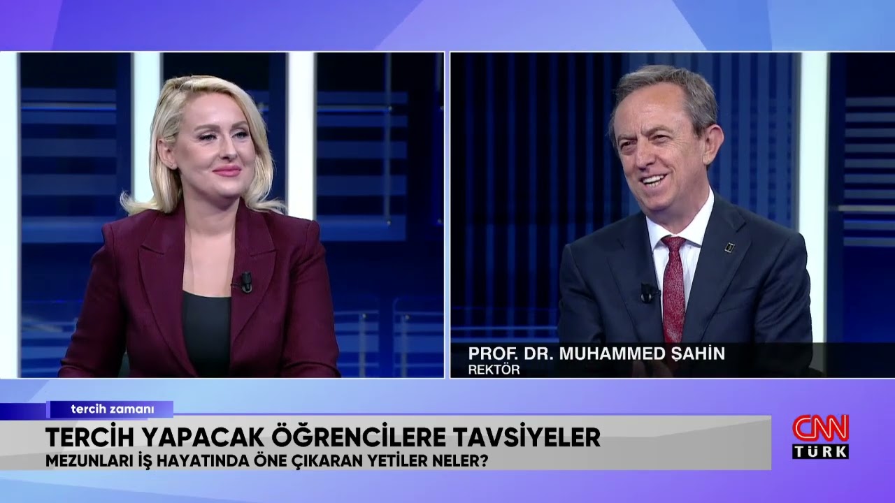 CNN Türk ''Tercih Zamanı'' MEF ÜNİVERSİTESİ Rektörü Prof. Dr. Muhammed Şahin