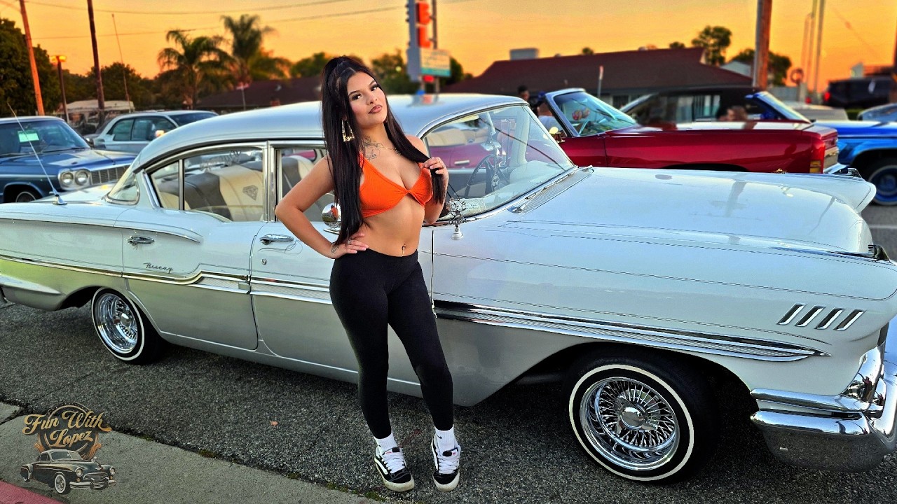 Lady Lowrider Cruise Night - Most INSANE Lowriders Take Over Pasadena!