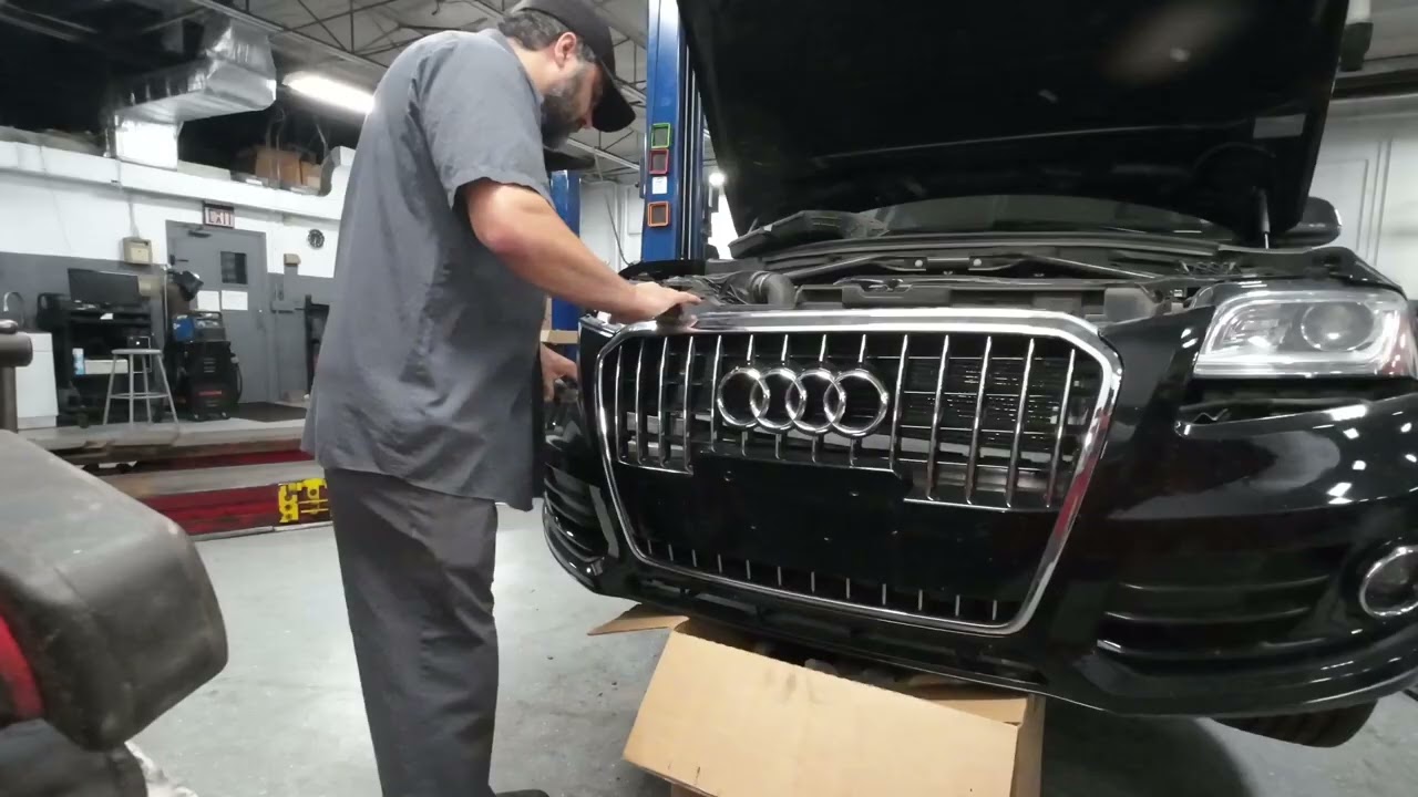 2014 AUDI Q5 HOW TO PUT FRONT END INTO SERVICE POSITION