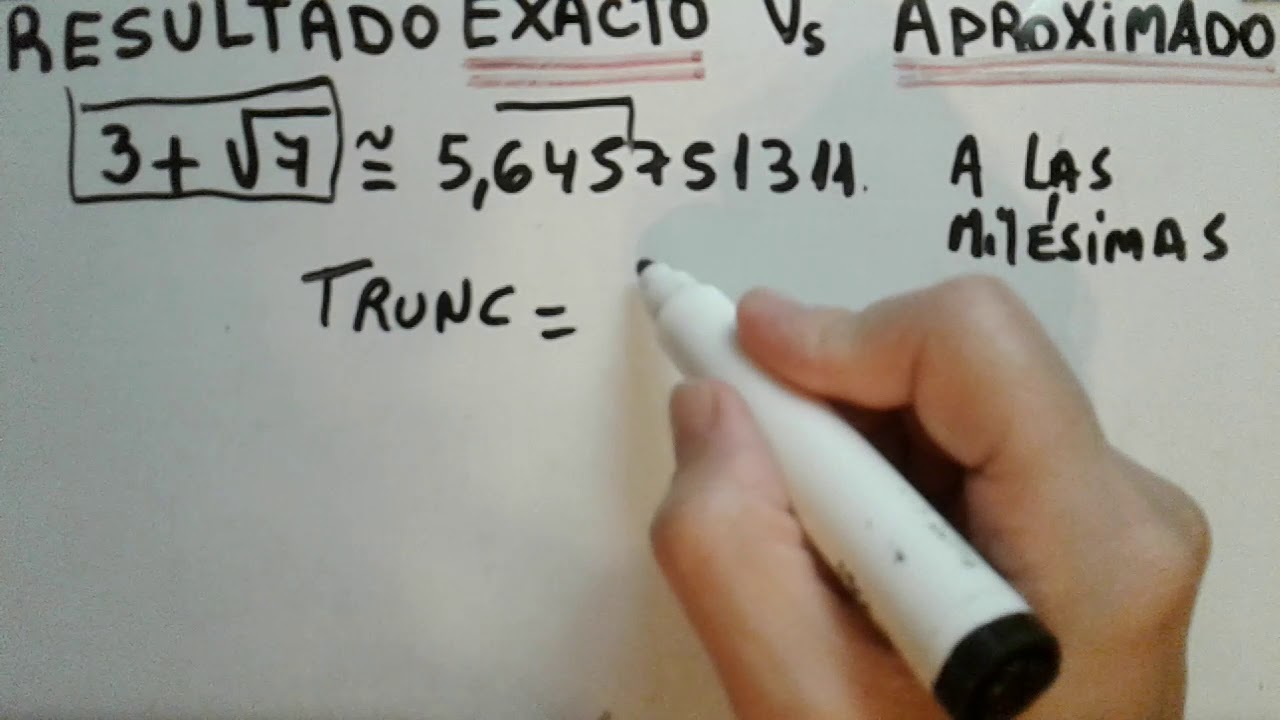 Resultado exacto o resultado aproximado. Aproximaciones Truncamiento Redondeo. Prof. Oppenlander