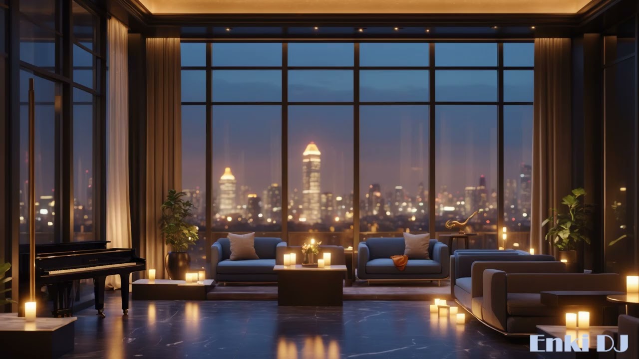 Cozy City Lights Jazz Lounge 2026 – Relaxing Piano & Sax for Night Productivity