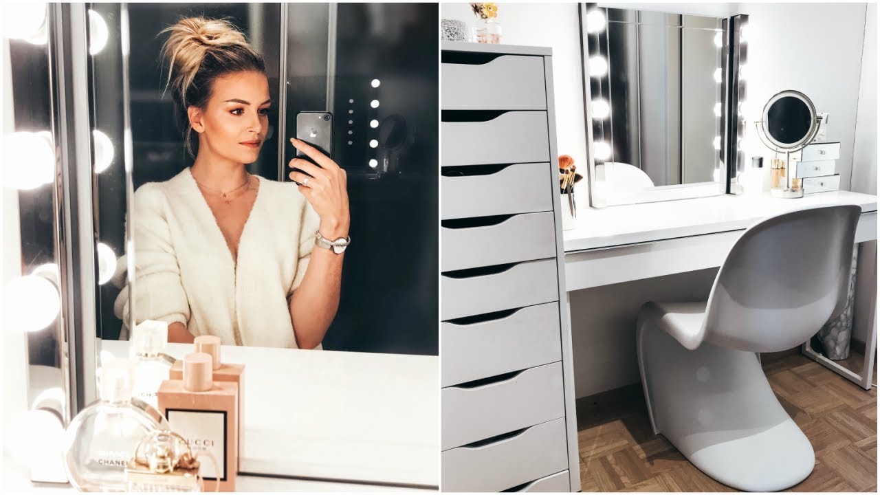 Mein Schminktisch und dessen Inhalt / Ikea Hollywood Mirror