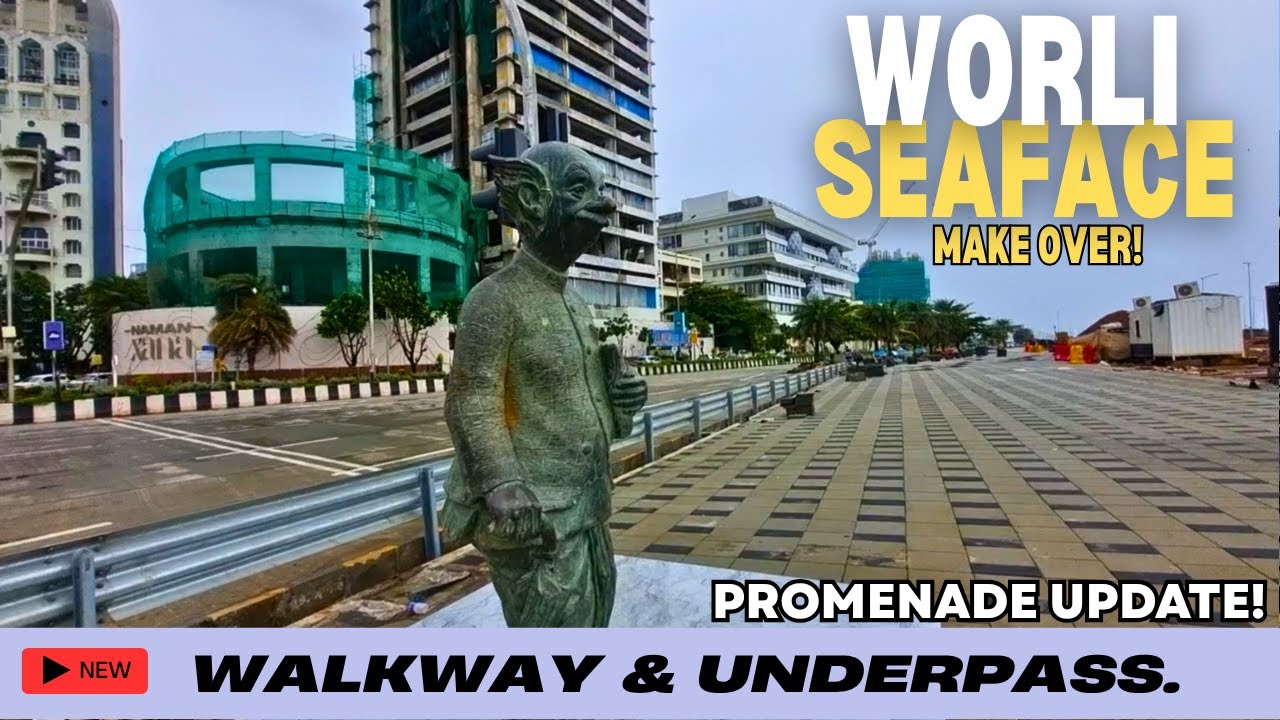 Making of New Marine Drive In Mumbai! Coastal Road New Promenade Opening Soon !