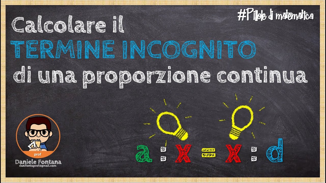 COME RISOLVERE LE PROPORZIONI CONTINUE