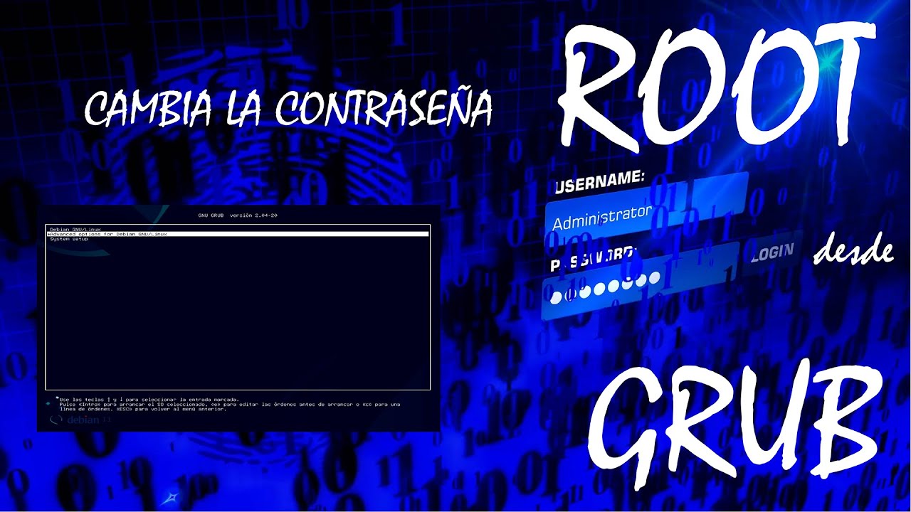 👀 Olvidaste la contraseña de Root de Linux.  👀 Cámbiala desde el Grub -🐧 Debian 🐧