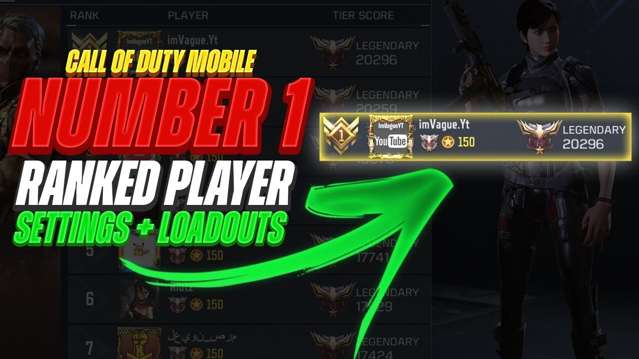 #1 Rank Players Settings + Gunsmith Class Setups | Cod Mobile