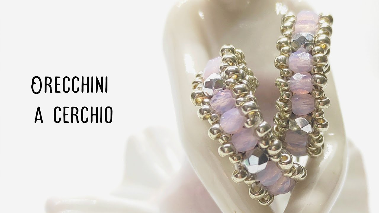 DIY- Orecchini su cerchi sottili 