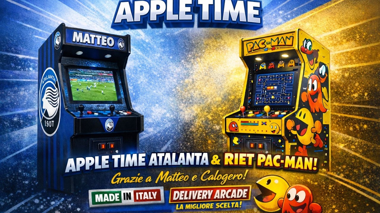 🎮 APPLE TIME ATALANTA & RIT PAC-MAN – DUE LEGGENDE ARCADE TORNANO A VIVERE!