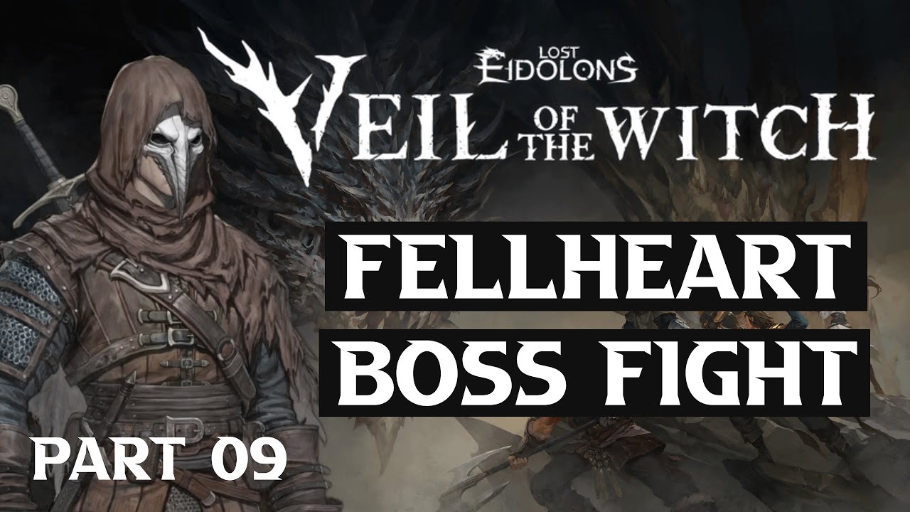 Бой с боссом Феллхарт | Прохождение Lost Eidolons: Veil of the Witch, часть 9 | Акт III