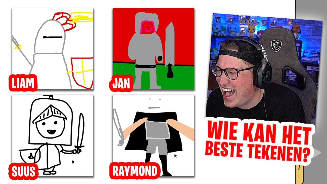 WIE VAN DE CREW KAN HET BESTE TEKENEN!? ✒️