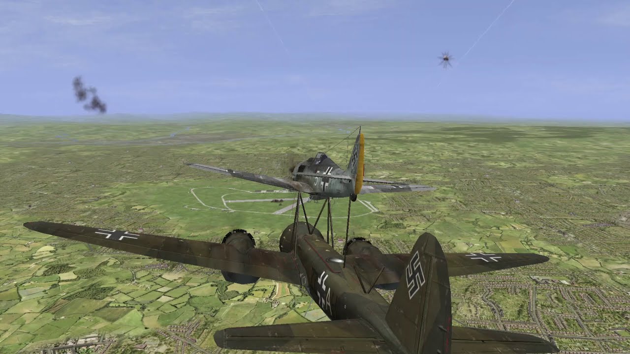 IL-2 1946: Aircombat  Mistel Focke-Wulf Fw 190&Junkers Ju 88 airfield bombing