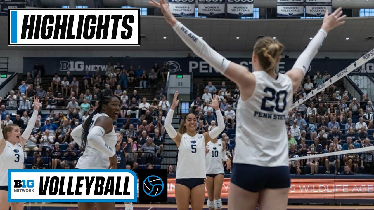 Coastal Carolina at Penn State | Highlights | Big Ten Volleyball | Sept. 17, 2022