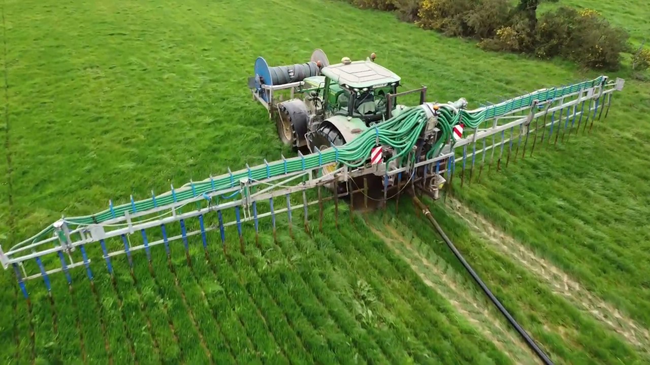 🇨🇵 Épandage de Lisier sans tonne 18 m | JOHN DEERE 6215 R | Agri-Ouest Mésanger