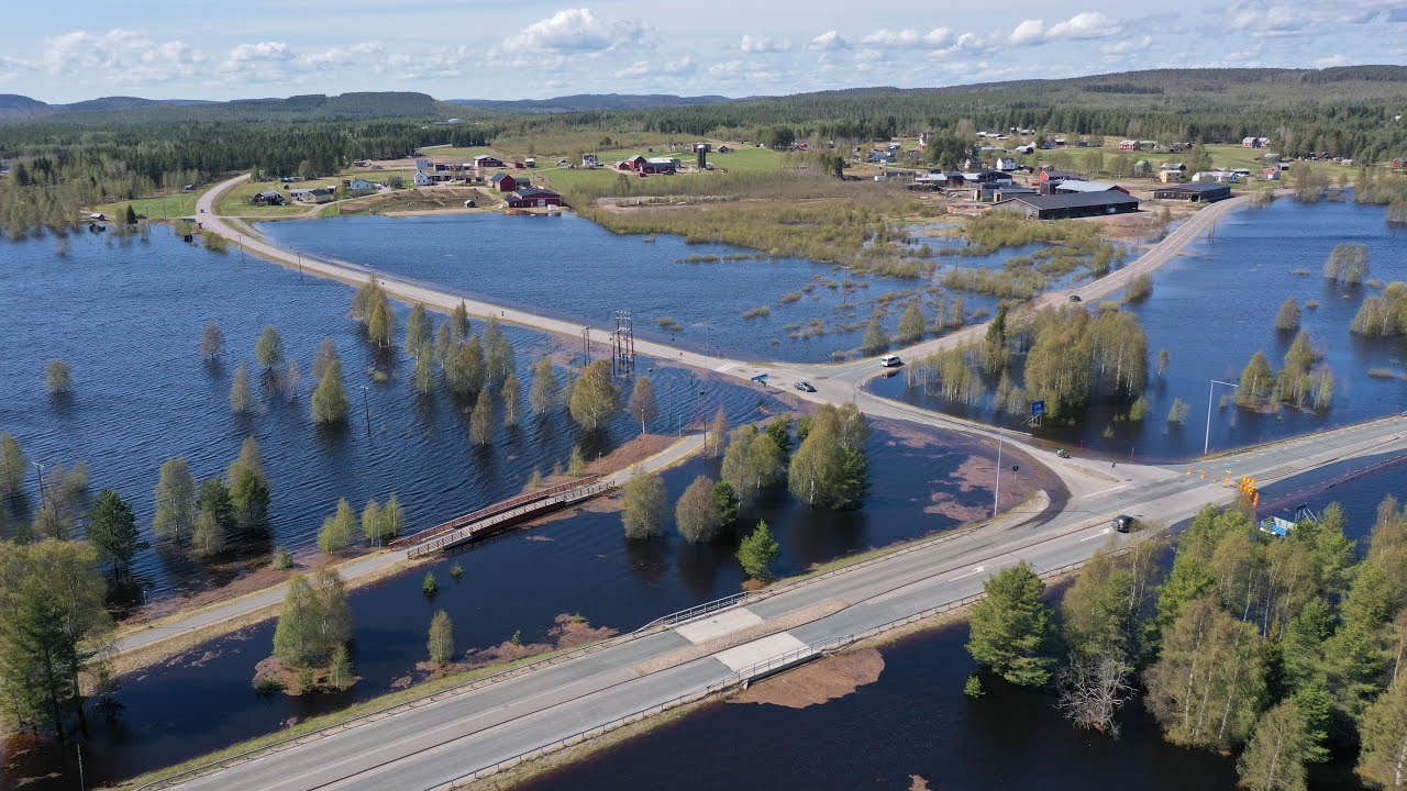 Vårflod i Övertorneå