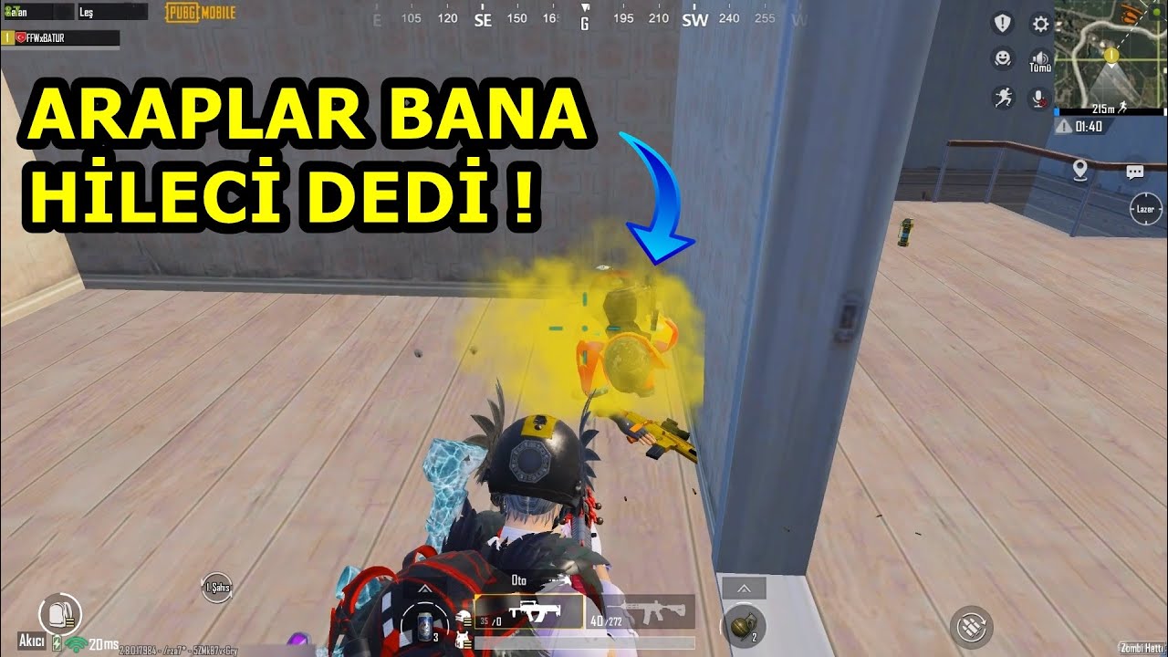 ARAPLARI ÖYLE BİR VURDUM Kİ HİLECİ DEDİLER ! SOLO VS SQUAD PUBG MOBİLE