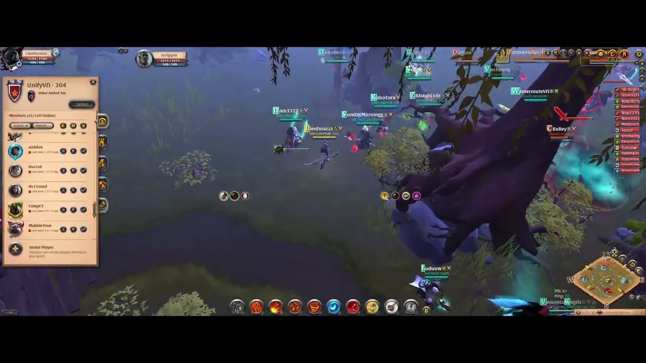 304: longbow 9 smc gank( alot of kill) #albiononline