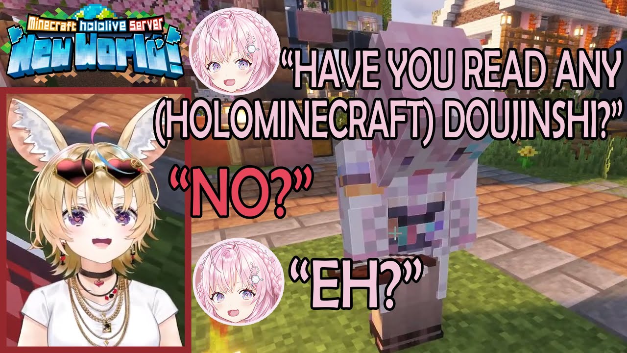 Polka Ran Into Subaru, Got Interviewed by Koyori While Making Public Ender Chests