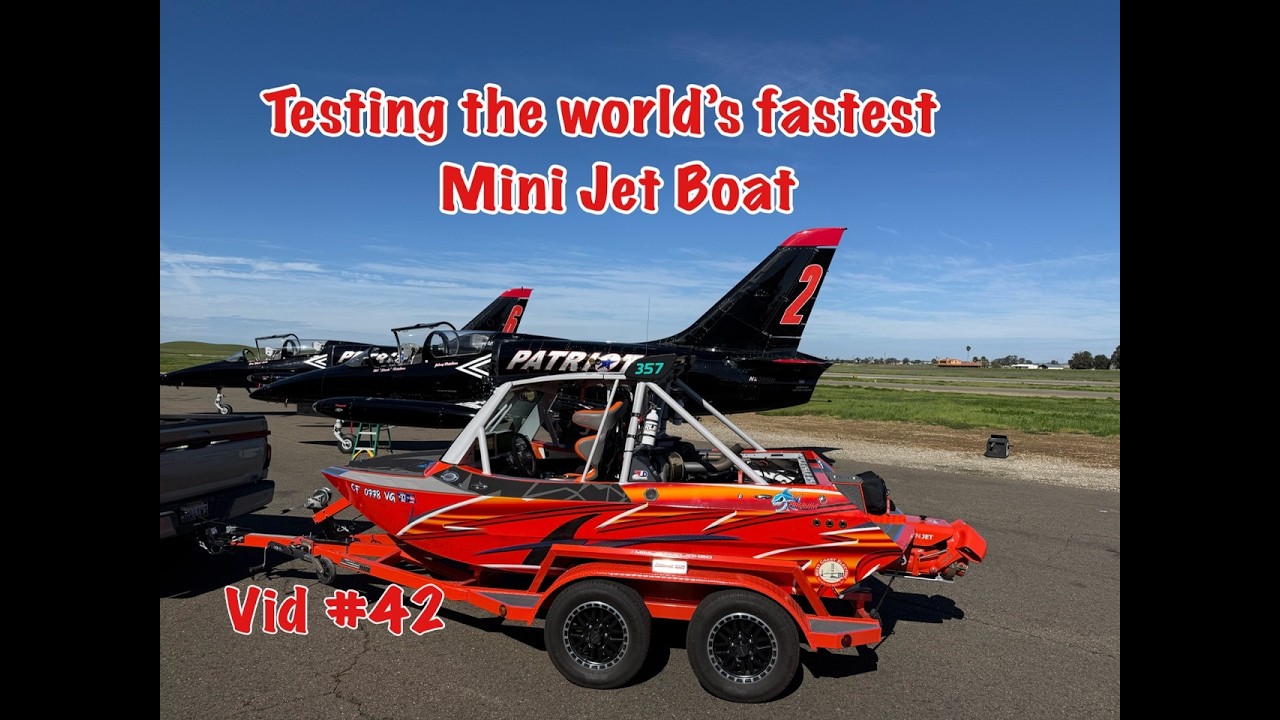 Testing the worlds fastest mini jet boat Vid #42