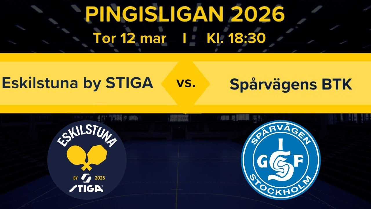 Eskilstuna by STIGA - Spårvägen BTK | Bord 1 | Huvudsändning