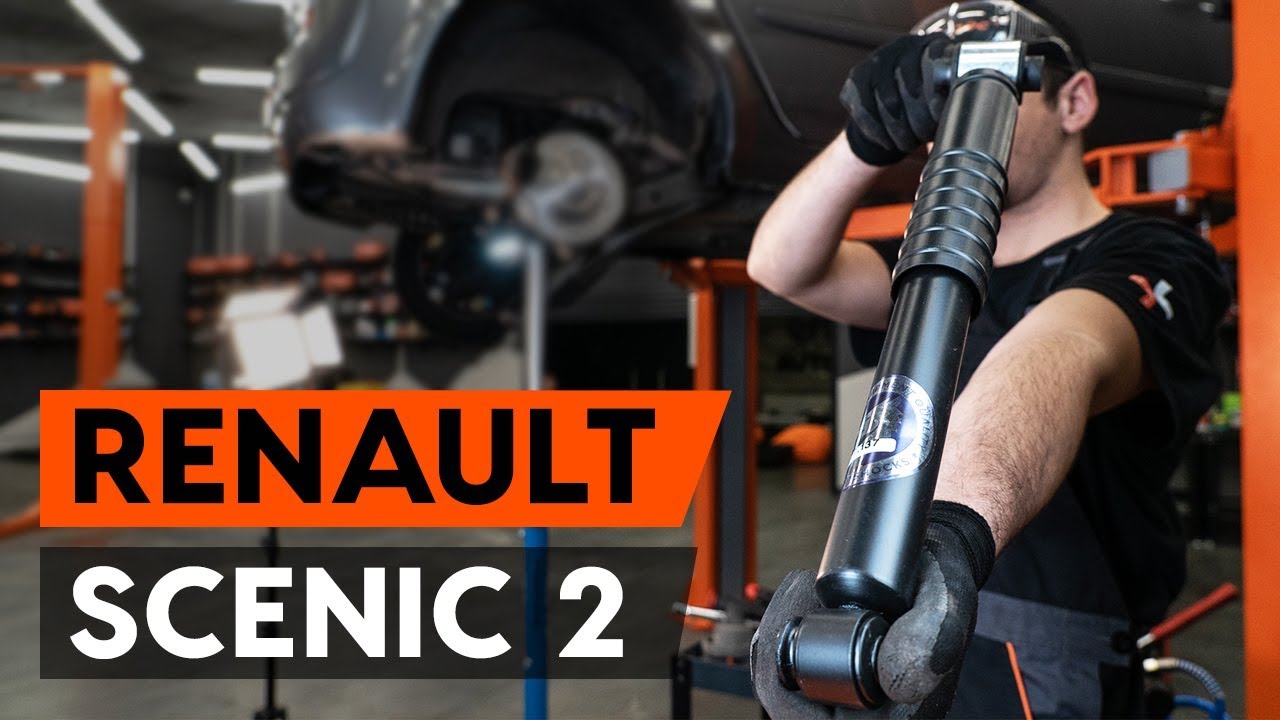 Как да сменим задни амортисьори на RENAULT SCENIC 2 (JM) [ИНСТРУКЦИЯ AUTODOC]