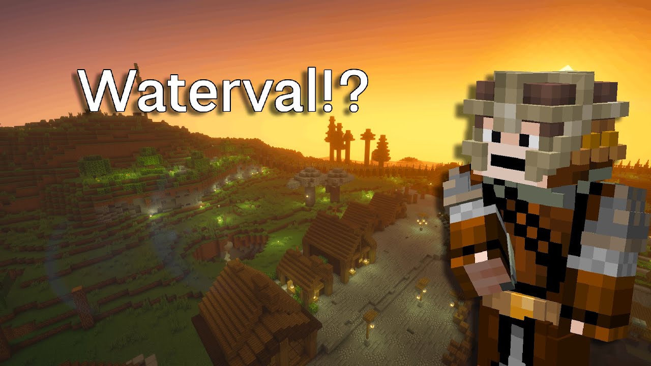Een rivier en een waterval maken!? In Minecraft (Survival)
