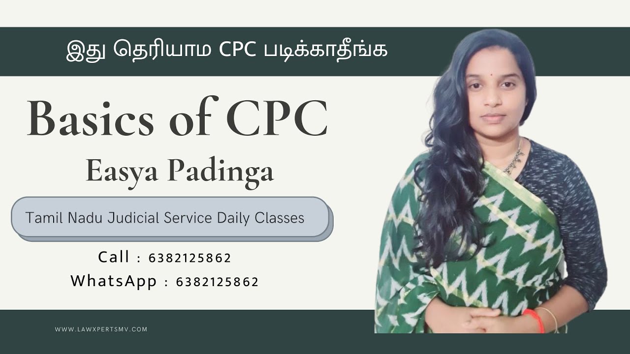 TNPSC Civil Judge Exam Coaching In Tamilnadu | Civil Procedure Code an Introduction