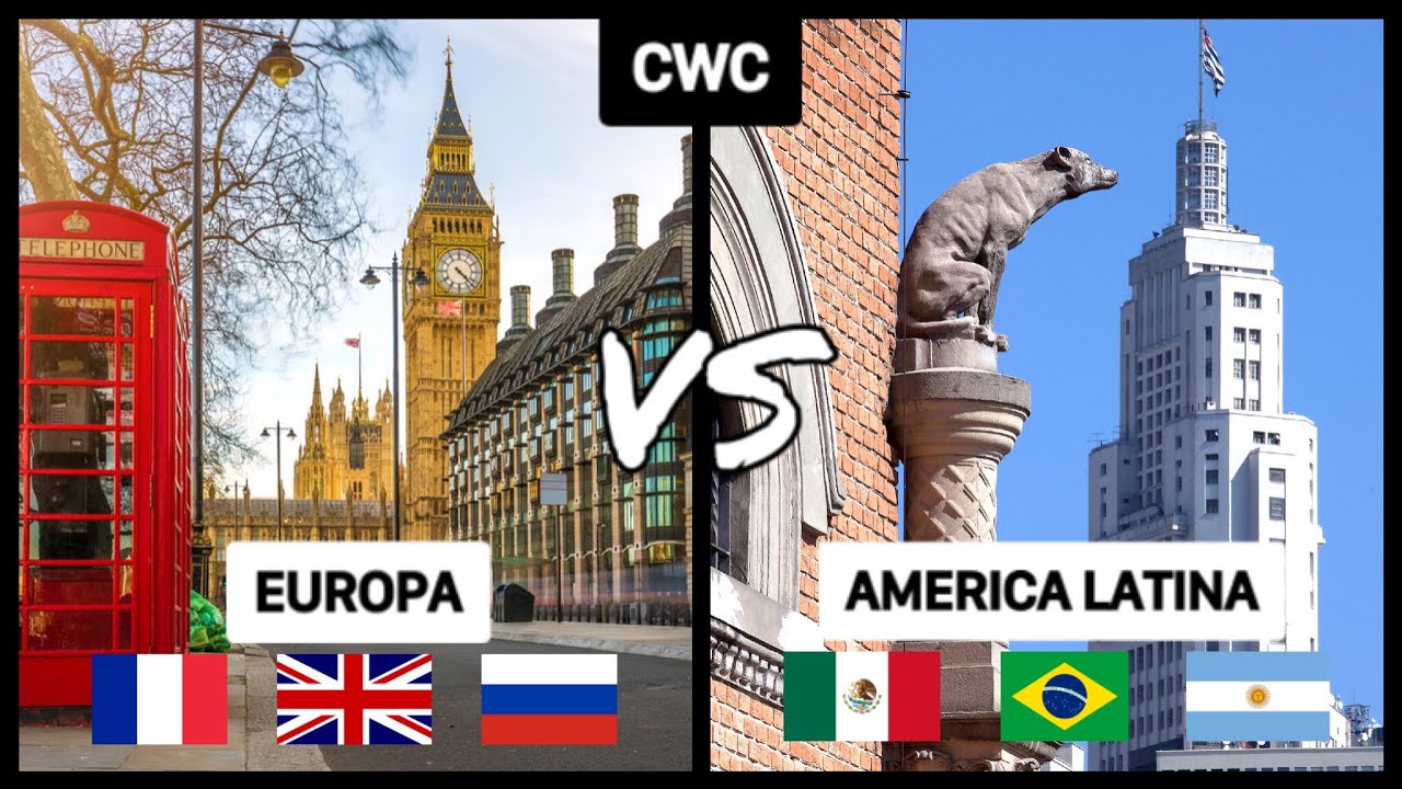 CIUDADES EUROPEAS VS CIUDADES LATINOAMERICANAS🏙