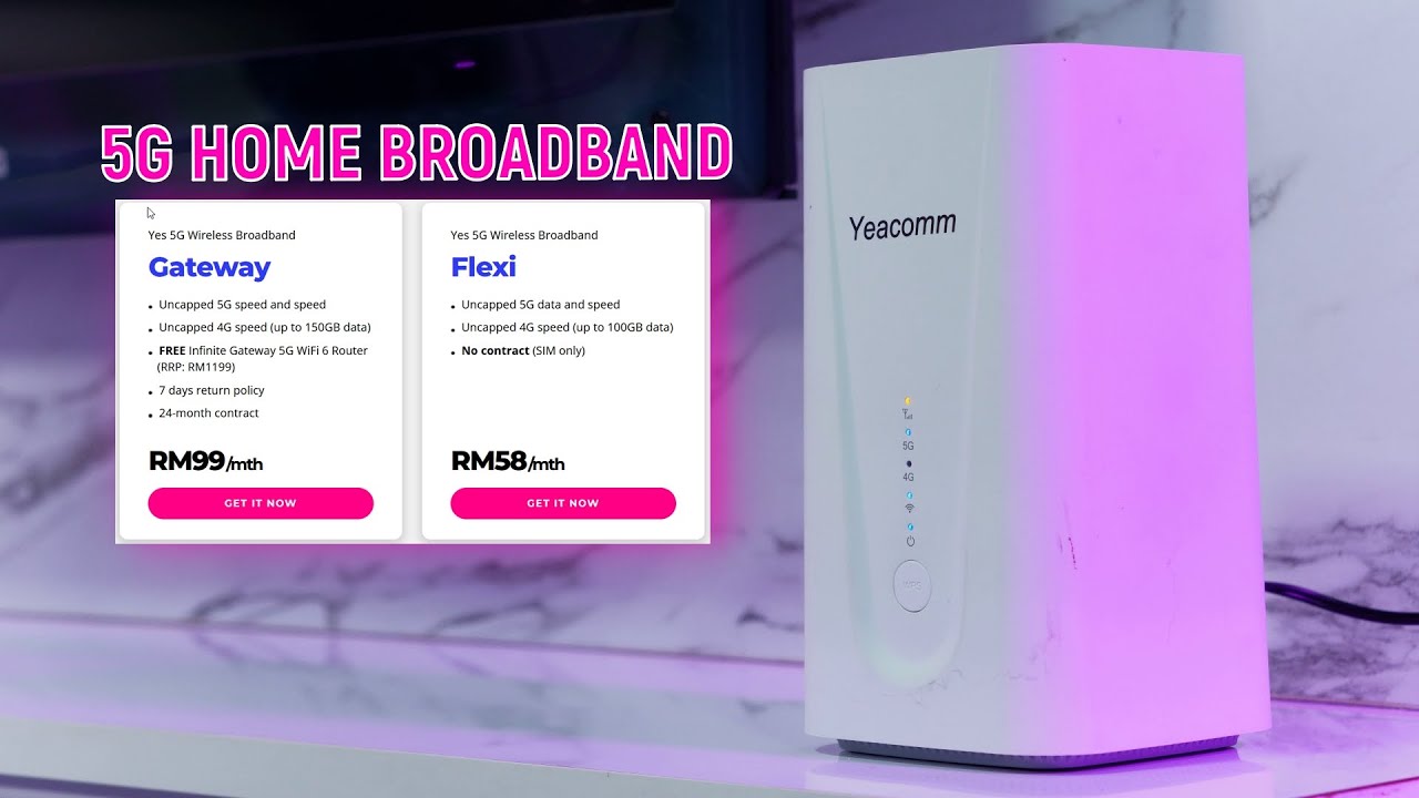 Plan Internet Tanpa Had 5G Paling Murah Untuk Rumah! - YES 5G Wireless Broadband