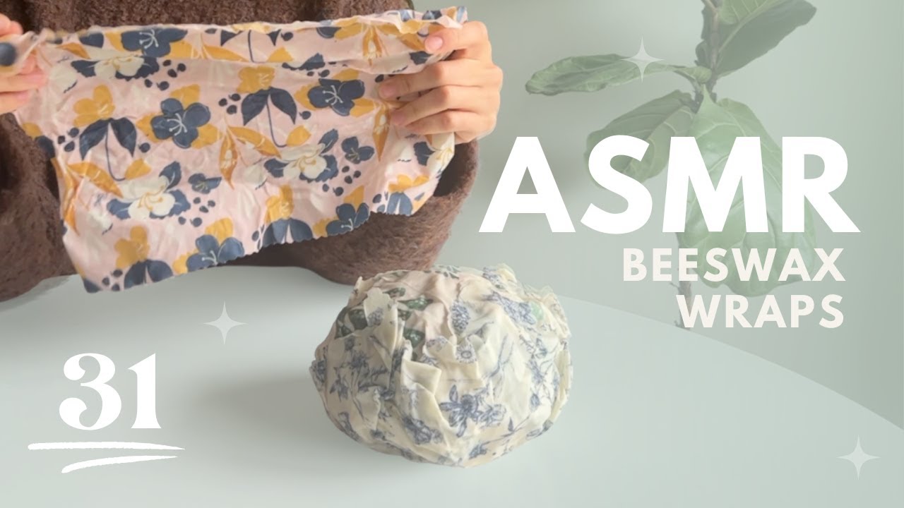 We made a giant ball with 31 beeswax wraps 👀 ~ASMR~