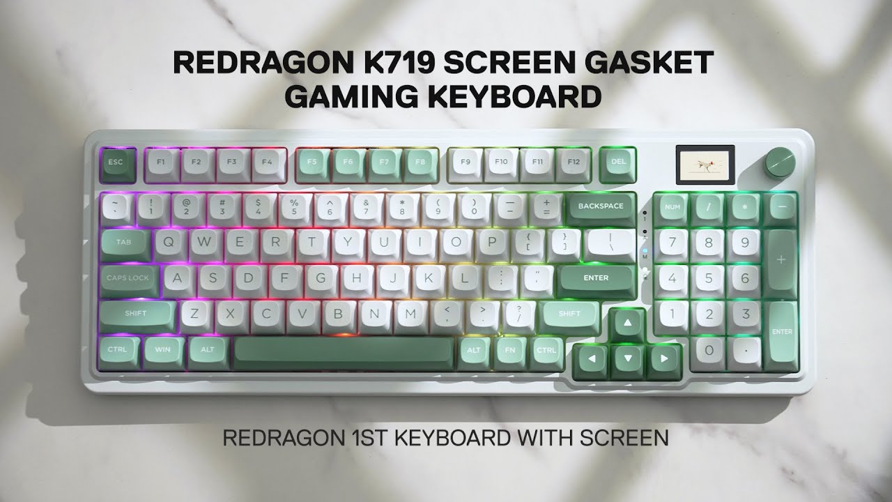 Redragon&rsquo;s First-Ever Keyboard with a Screen: Meet the K719 PRO!