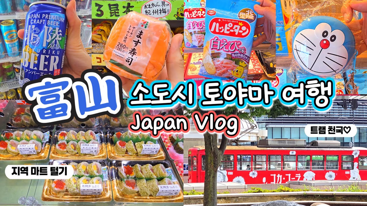 일본 소도시 여행✈️ | 도야마 세븐일레븐, 패밀리 마트, 대형마트에서 장보기 | 장보기 브이로그 | 일본 도야마, 토야마 여행 | 일본 일상 | 마트 브이로그 | 일본 브이로그