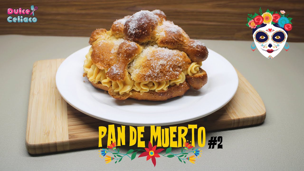 Pan de muerto sin gluten, suave y delicioso.