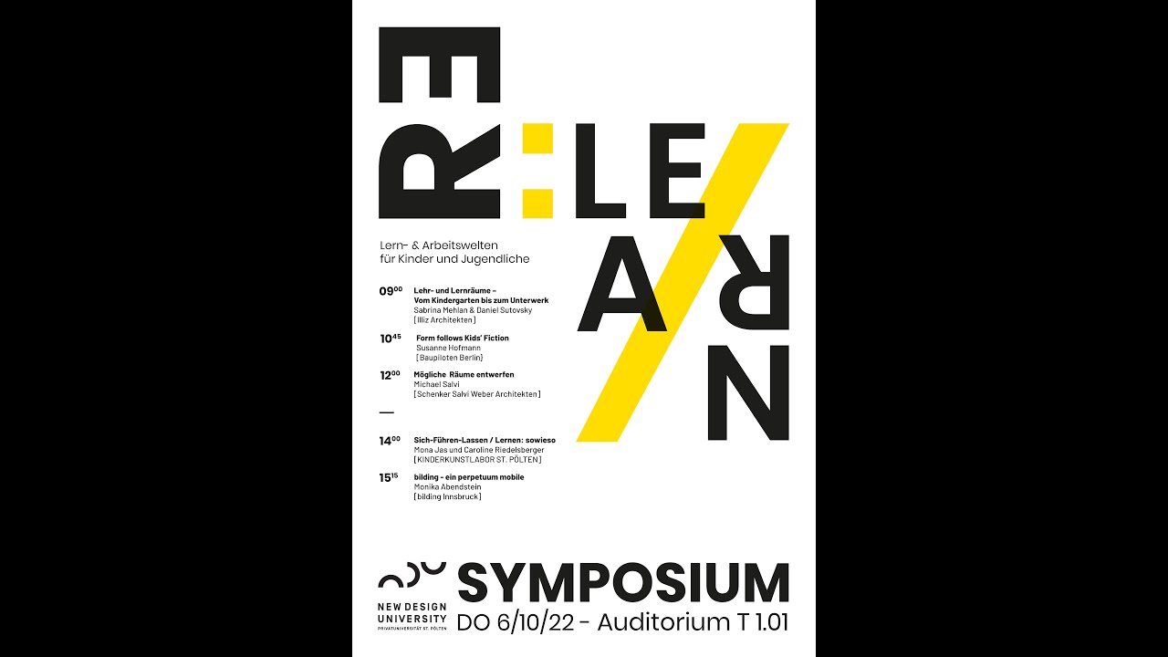Re:Learn Symposium 06.10.2022 Kinderkunstlabor St Pölten