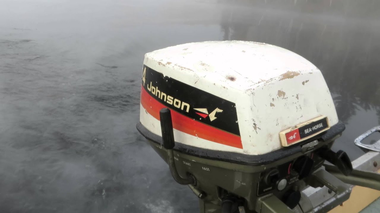 Johnson 4hp, 2 stroke,2 cylinder, 1974