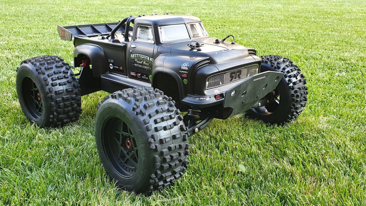 Arrma Notorious V5 6S BLX - Chassis Upgrade with POS Mudguards, Arrma Skid Plate and Oktay's Bumper