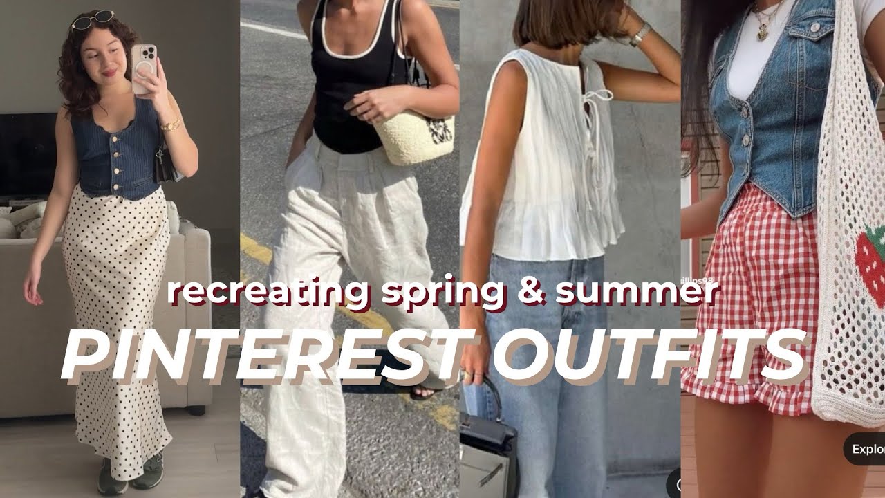 recreating pinterest outfits (spring & summer 2025 outfit inspo)