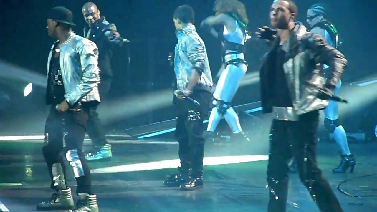 JLS performing a medley at londons o2 Arena