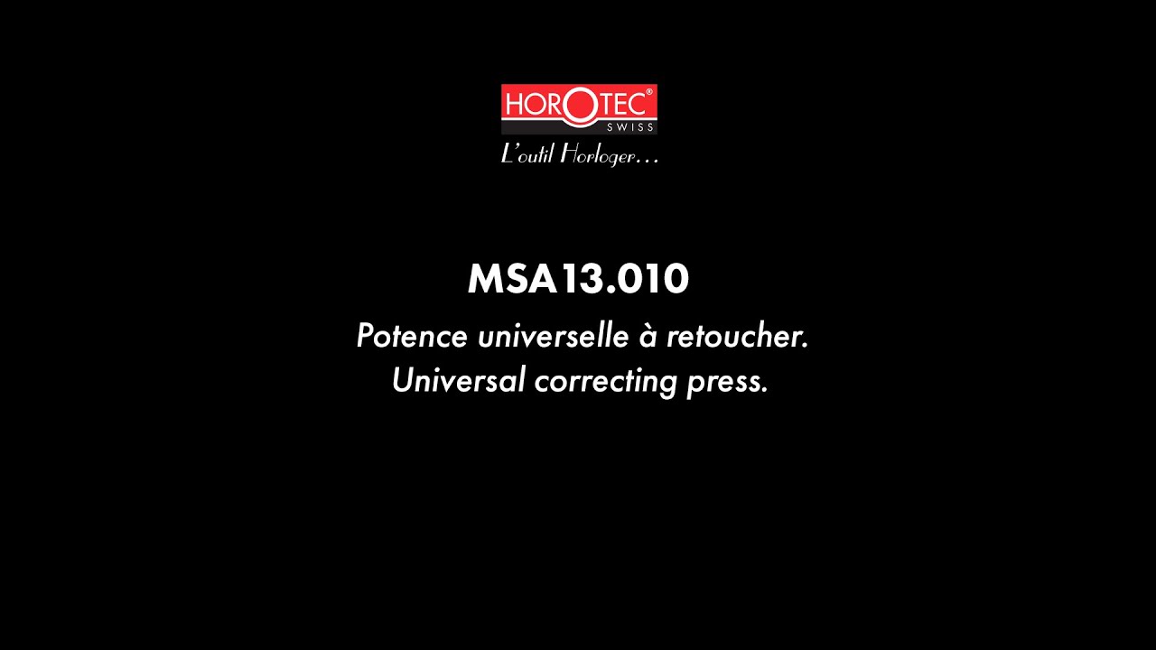 HOROTEC | MSA13.010 | HOROTEC UNIVERSAL CORRECTING PRESS