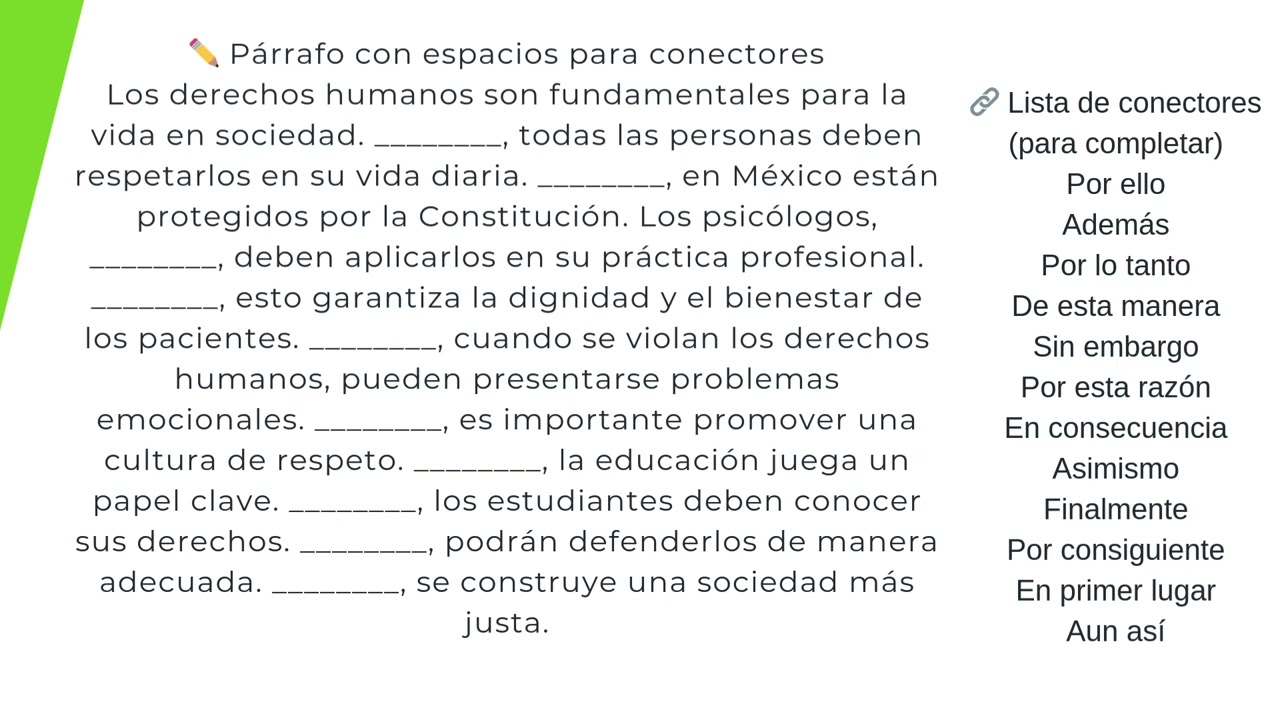 Ejercicio Conectores